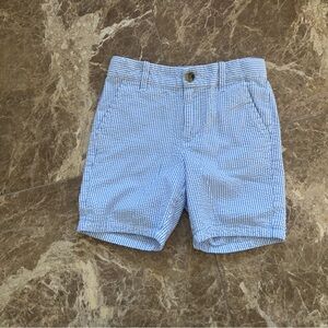 Janie and Jack Light Blue Striped Shorts